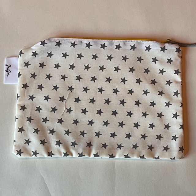 Product: Etui 'Sterretjes wit/grijs'